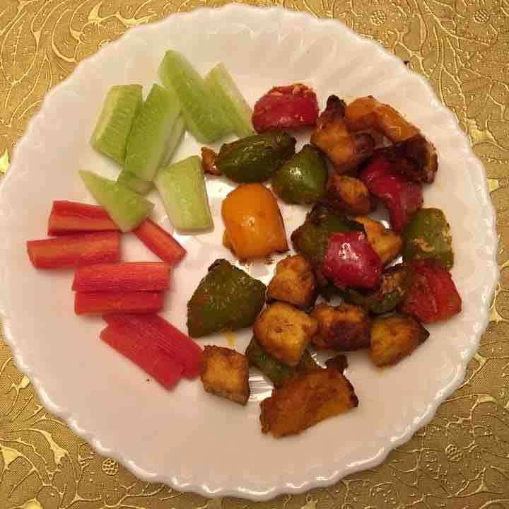 Grilledpaneer #redyellowbellpepper #OTG