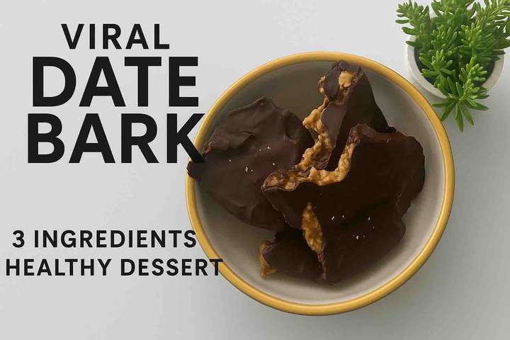 Date Bark | Low Calorie Dessert
