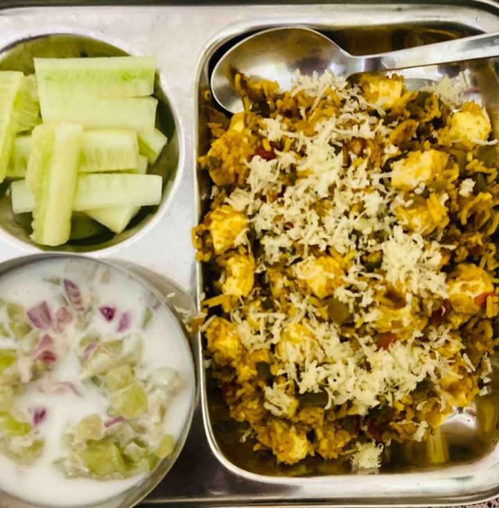 paneer cheese pulav
