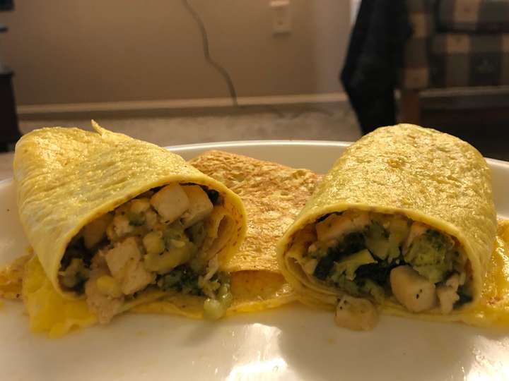 tofu egg wrap