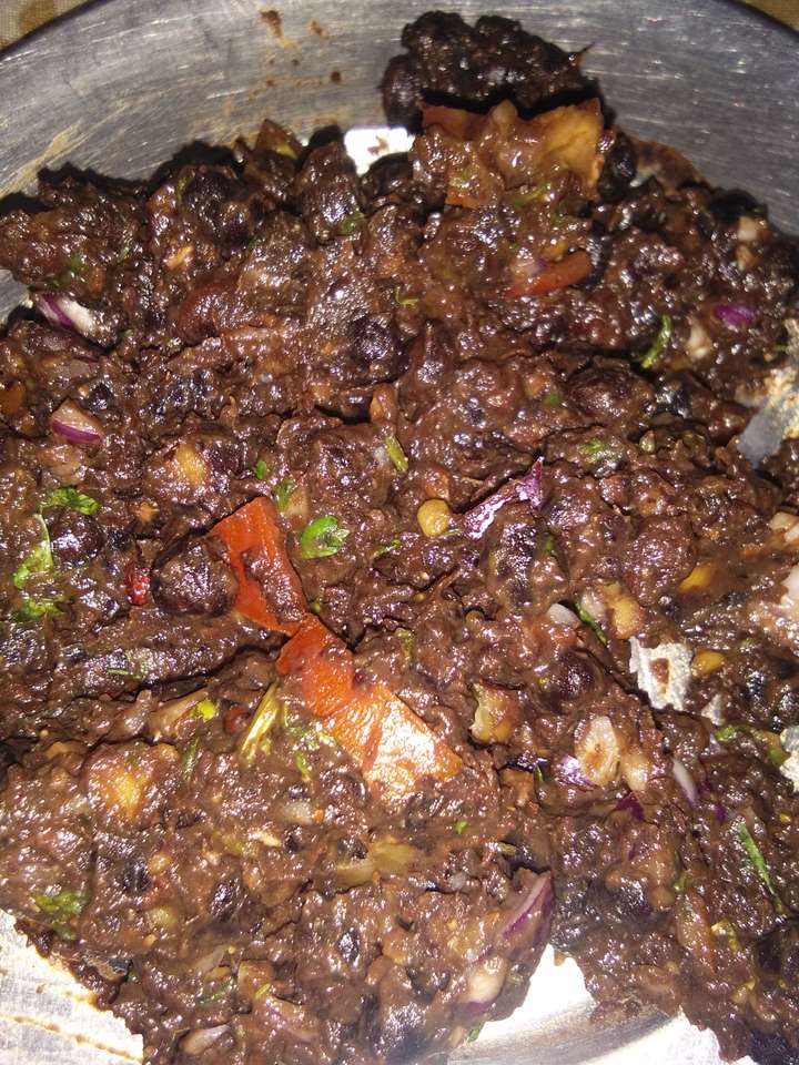 tasty kale chana chat
