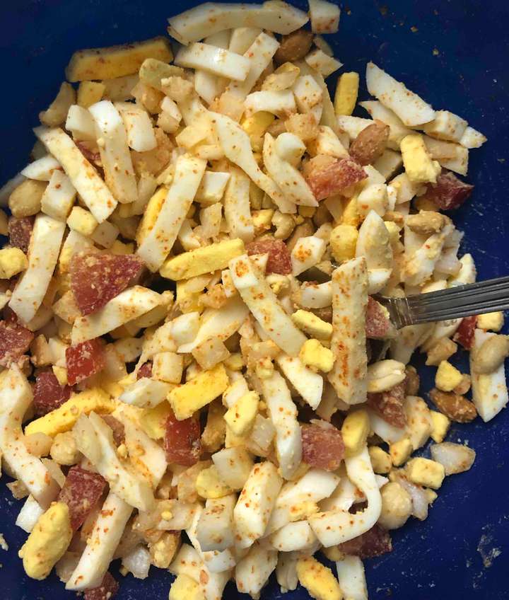 Egg Masala/Egg chat