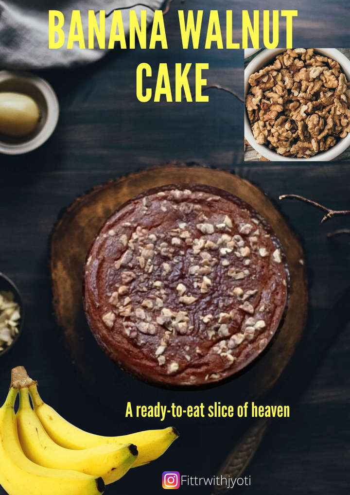 Banana walnut Cake 