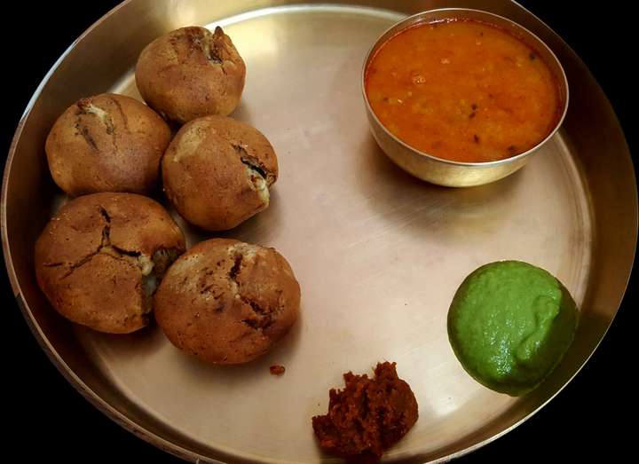 soya bati with Dal