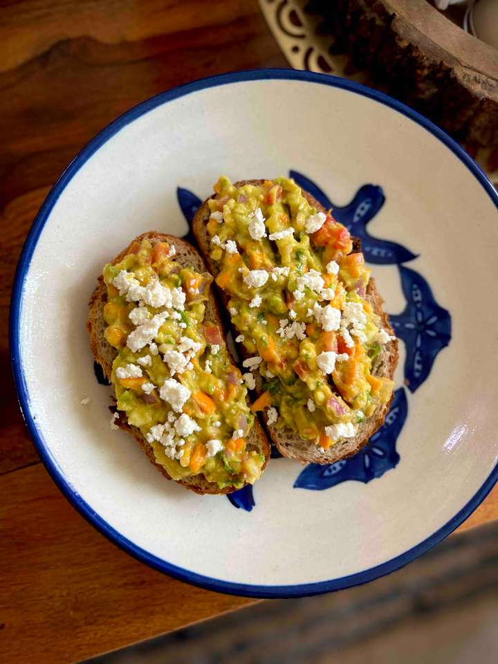 Avocado mango toast