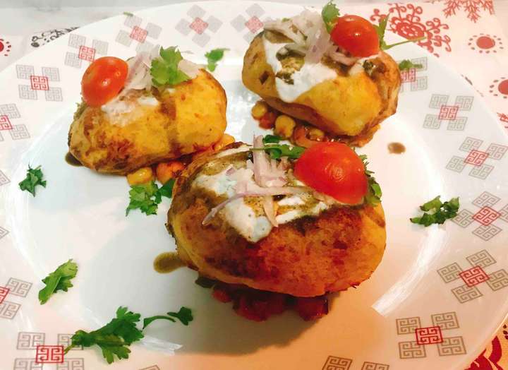 Stuffed aloo tikki 
