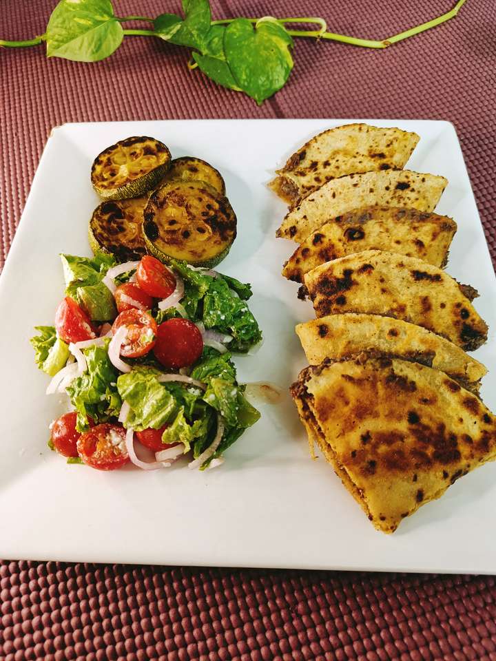 Refried Soyabean Quesadilla