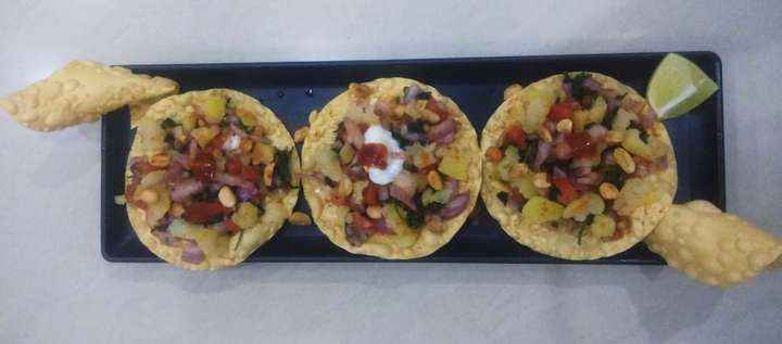 Air-fried Papad chat