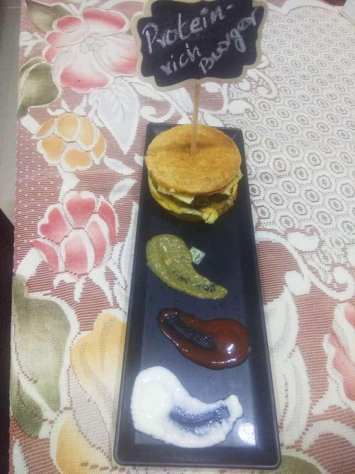 Soya chunks Burger