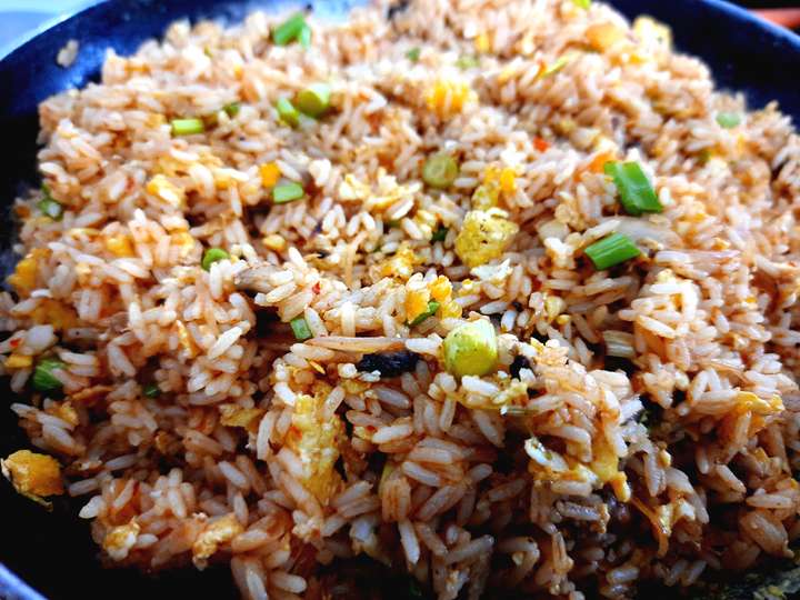 Mushroom Egg Fried Rice(Serves 2)