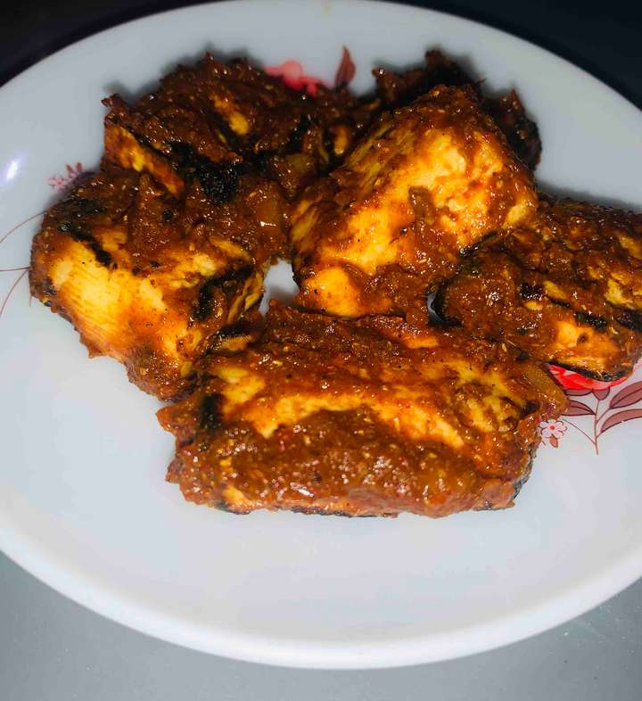 low calorie Barbeque paneer