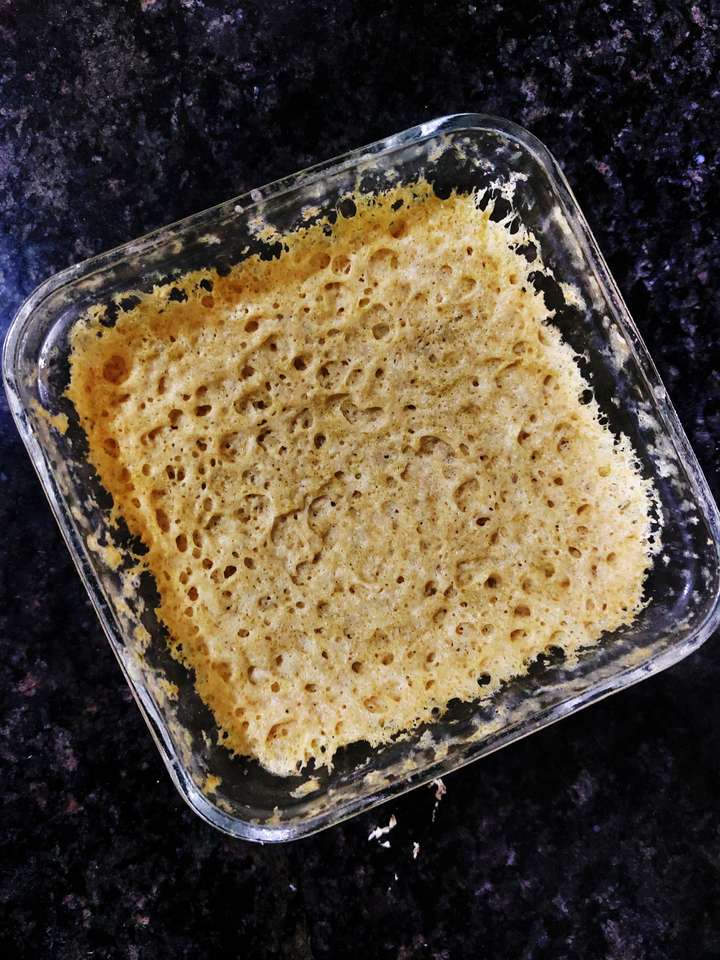 soya whey banana cake 