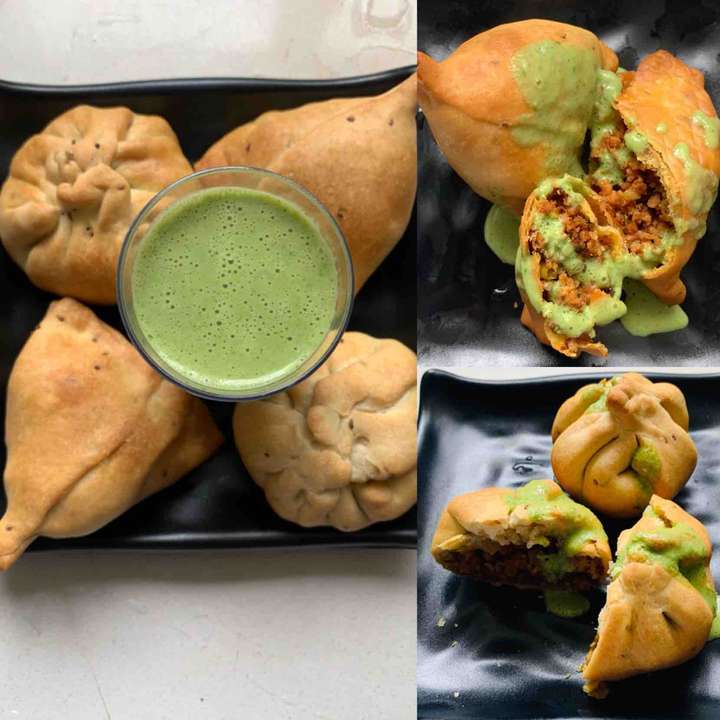 Air Fried Minced Chicken Samosa and Kachori