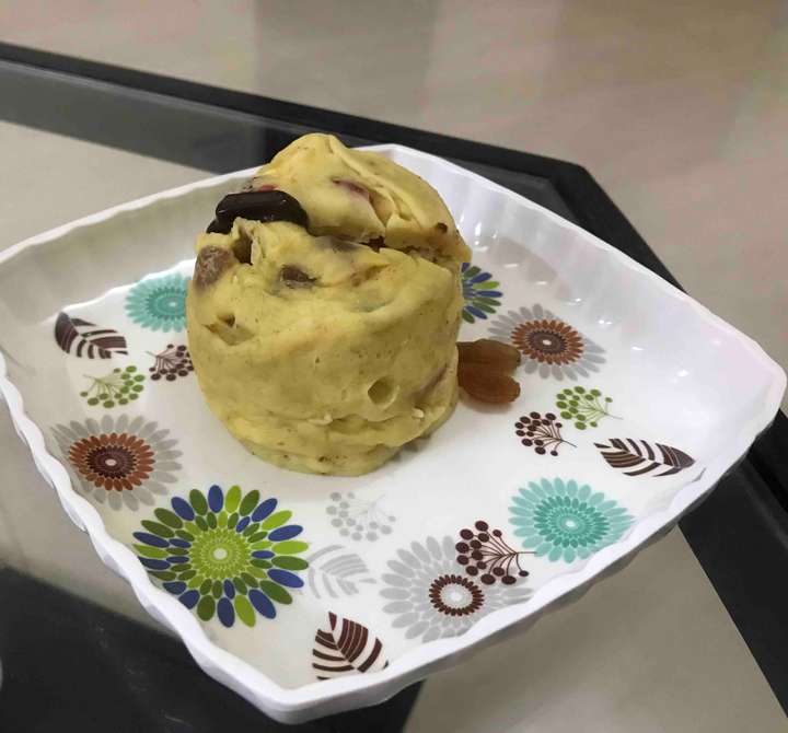 Microwave mug whey banana cake