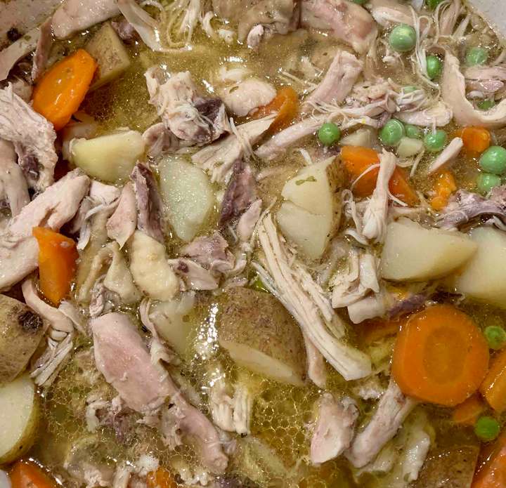 Homemade chicken soup without noodles