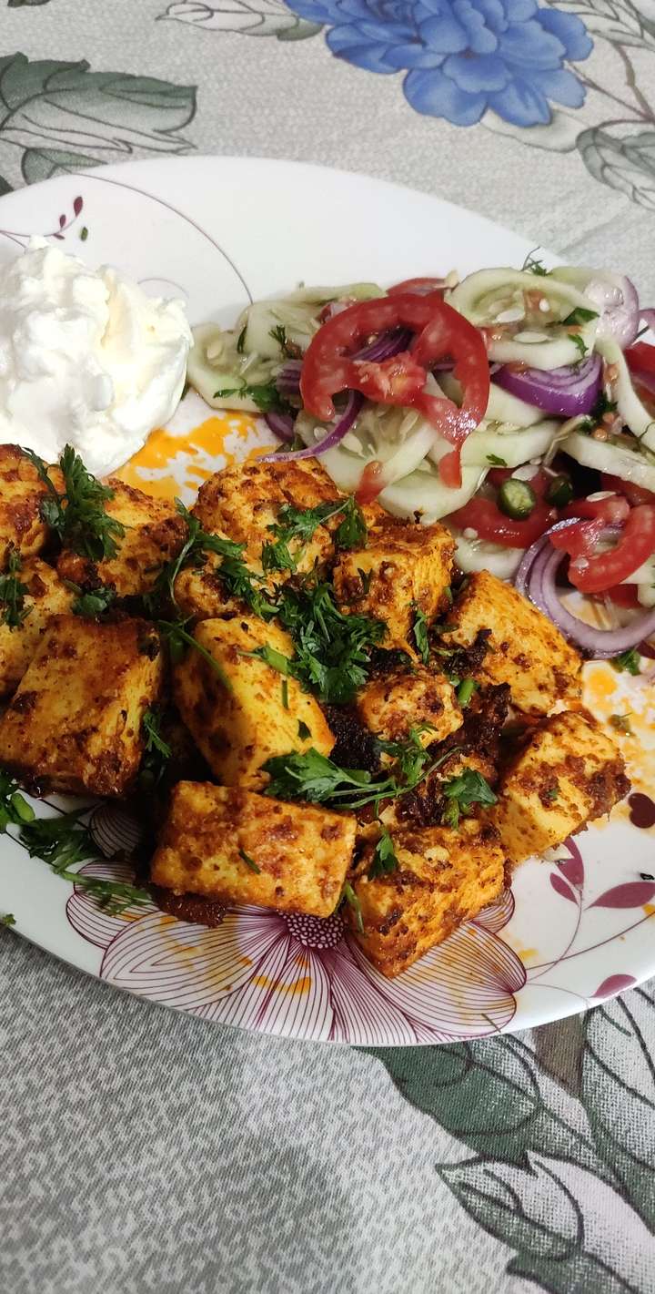 Paneer tawa tikka
