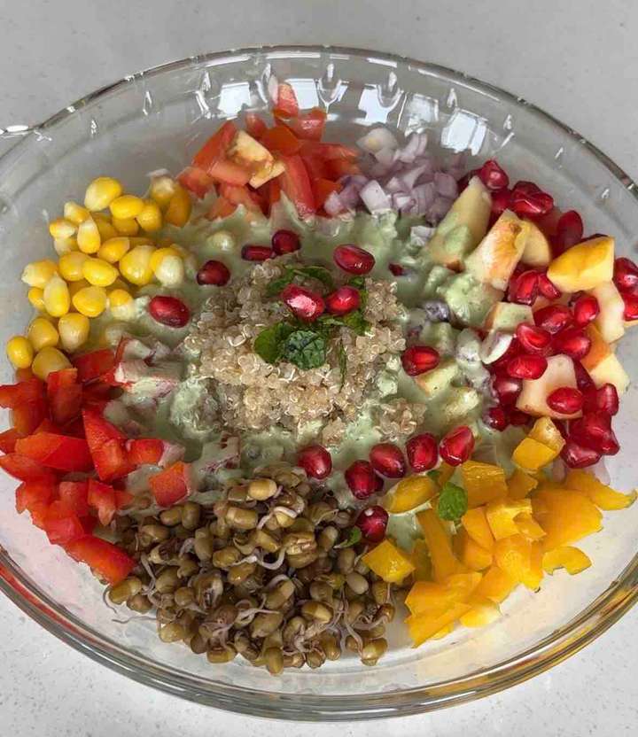 Colourful quinoa salad 