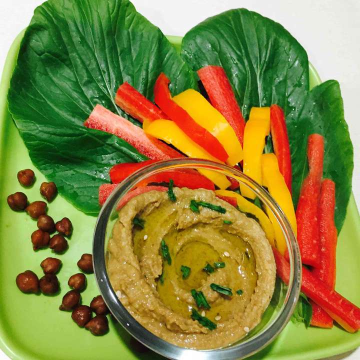 black chana hummus dip 