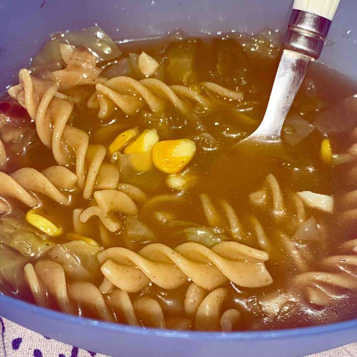 Corn Macroni Soup