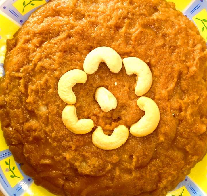 Soya flour halwa