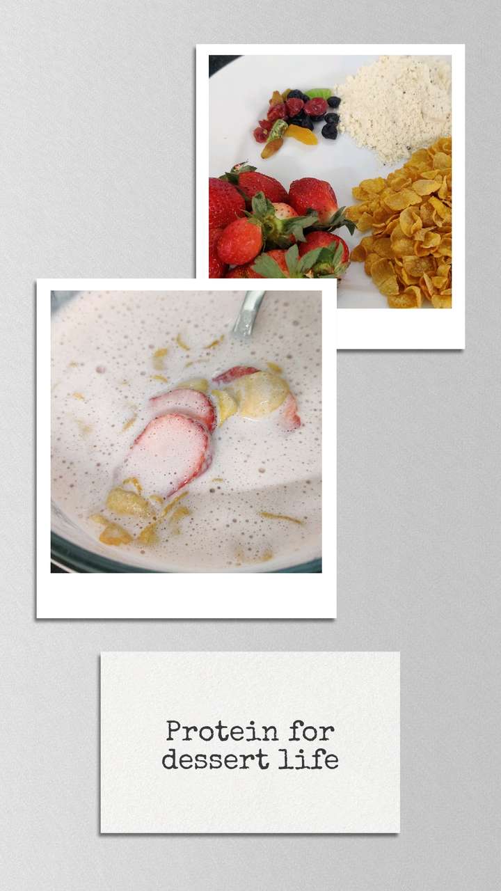 Protein fruit flakes. 