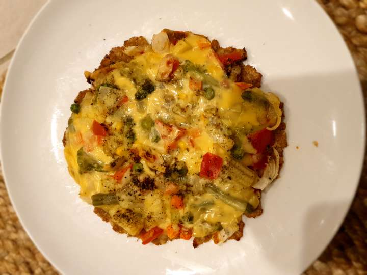 soya wheat bhakhri pizza