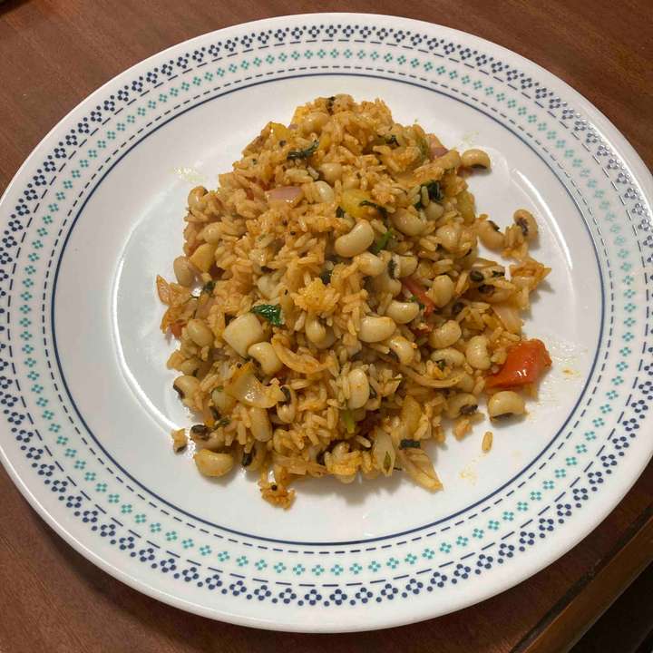 Black eye bean with rice