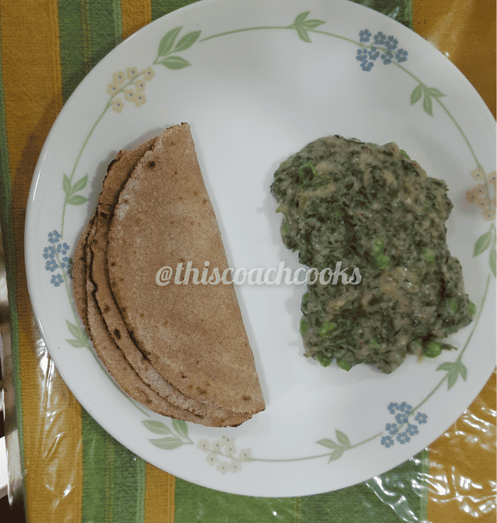 Methi Mutter (Malai) curry!