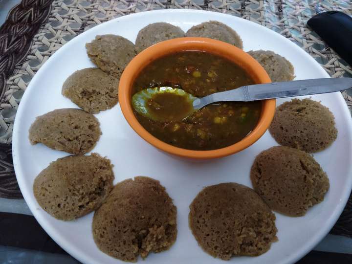 soya oats idli with dal