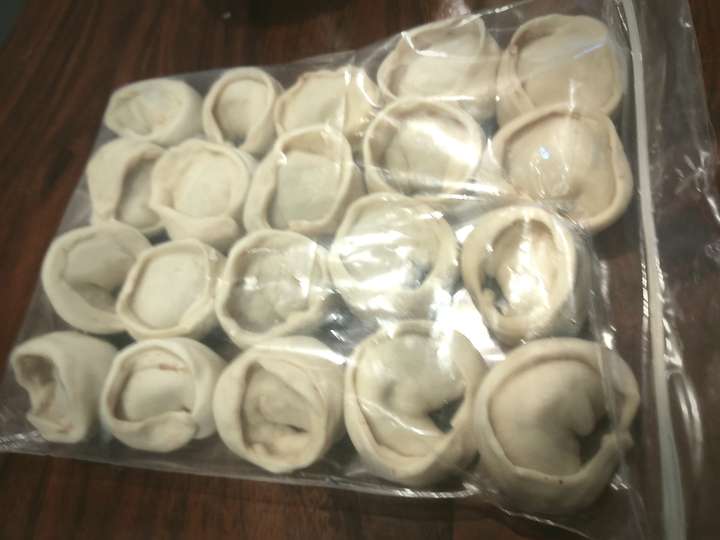 Homemade chicken momo 