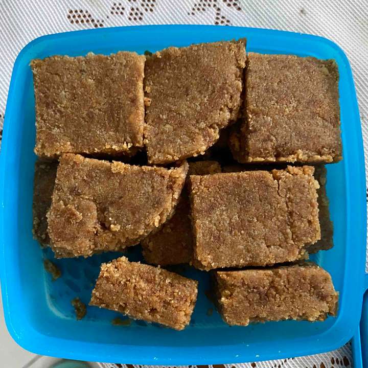 Khoya Burfi with Jaggery & Wheat Flour