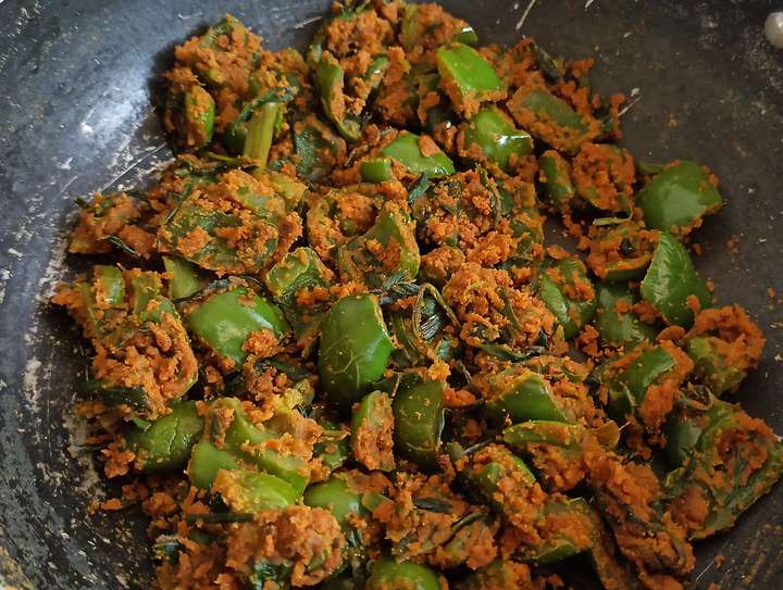 Besan Capsicum ka sabji