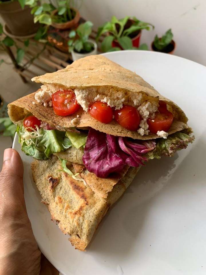 Paneer Moong Crepe