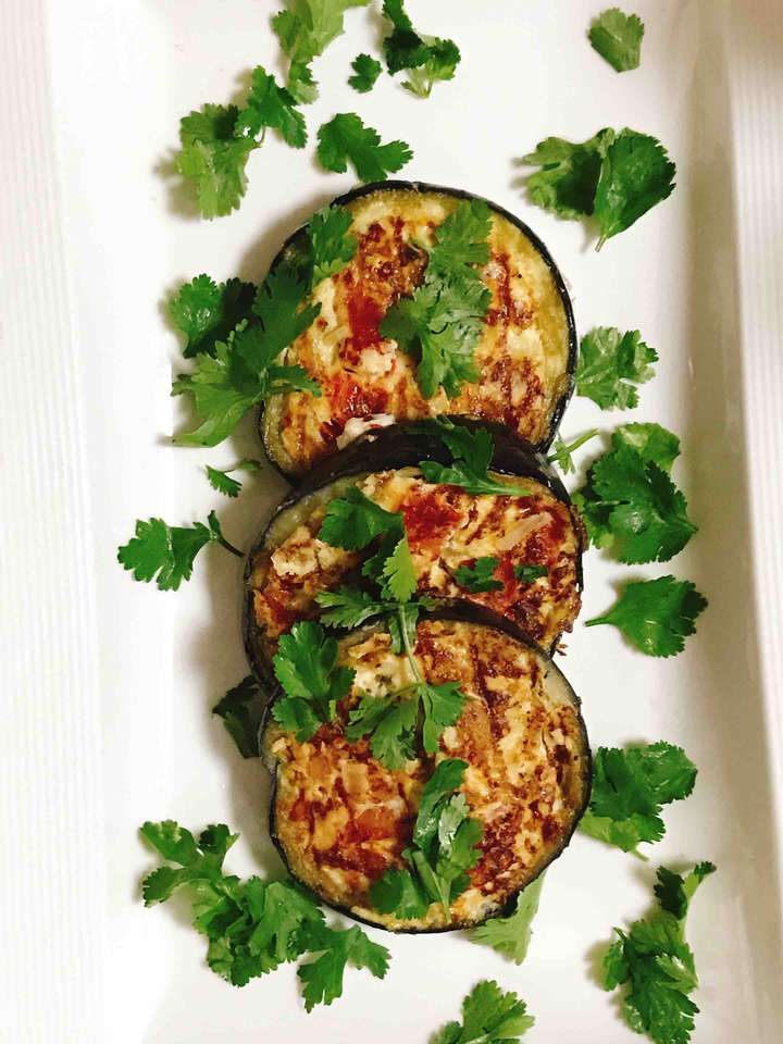 Aubergine Omelet 