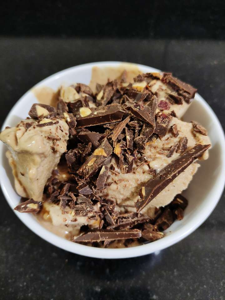 Banana Ice Cream (Video Recipe) (High Protein!)