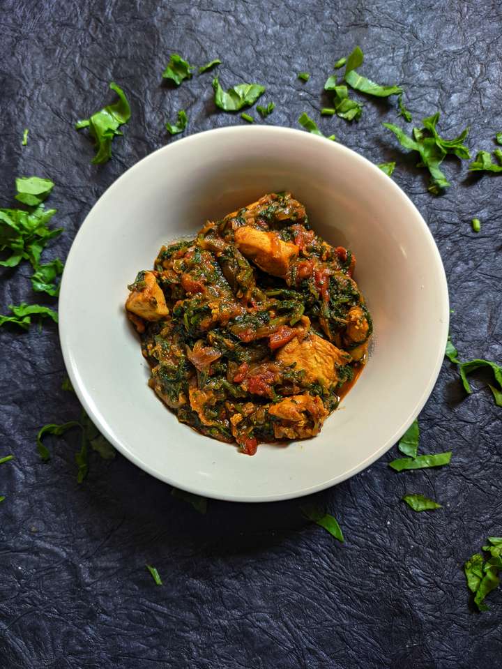 Palak Chicken (Spinach Chicken)