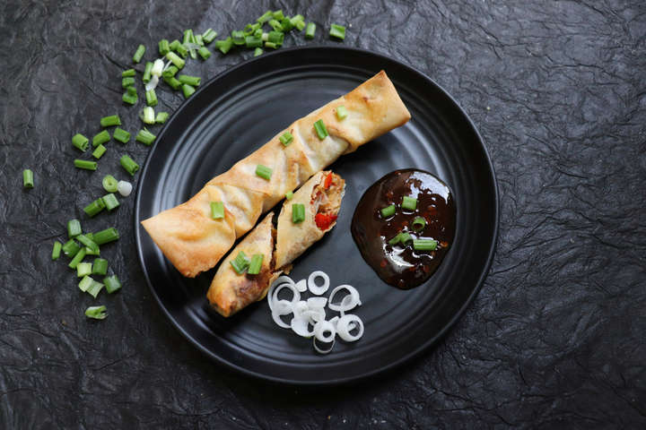 Chicken Spring Roll (Low calorie, High protein) #FITTRMasterchef2