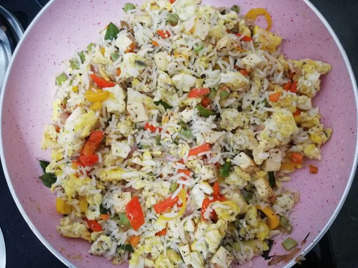Egg paneer fried rice