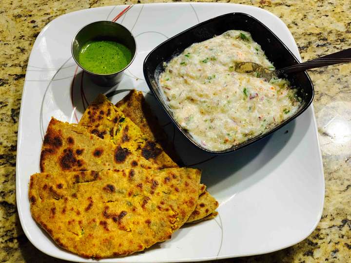 Oat Flour Paneer Paratha