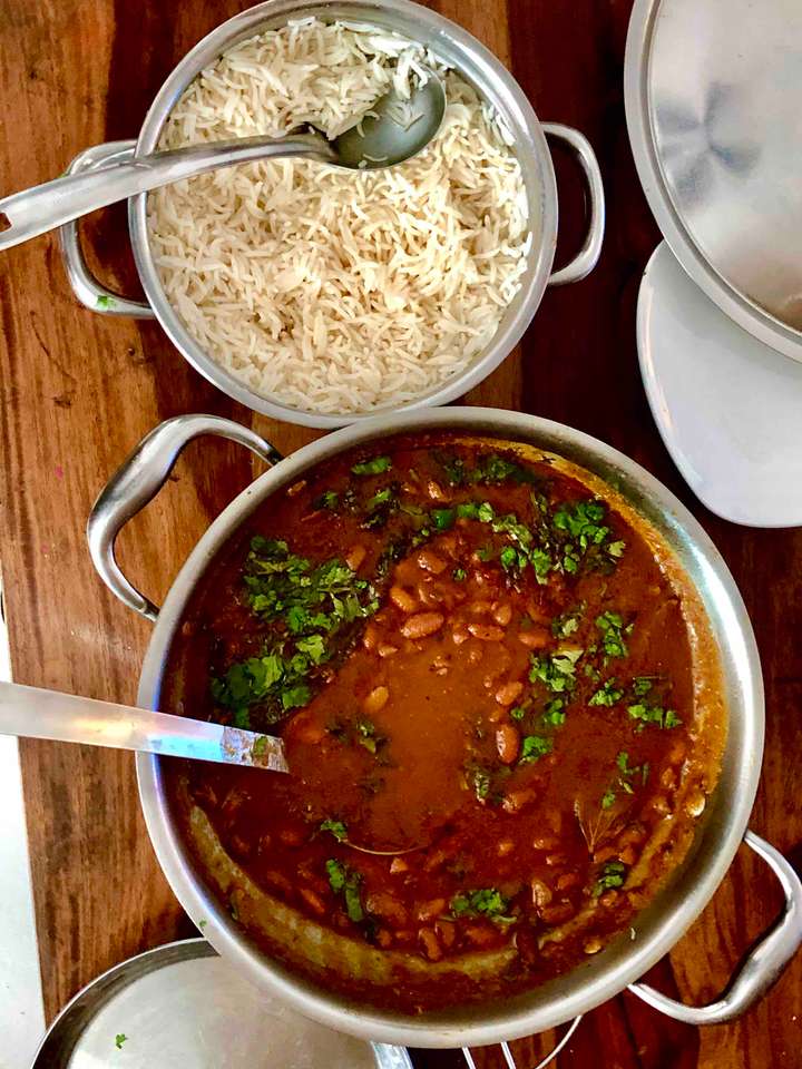 Rajma rice (serves 2)