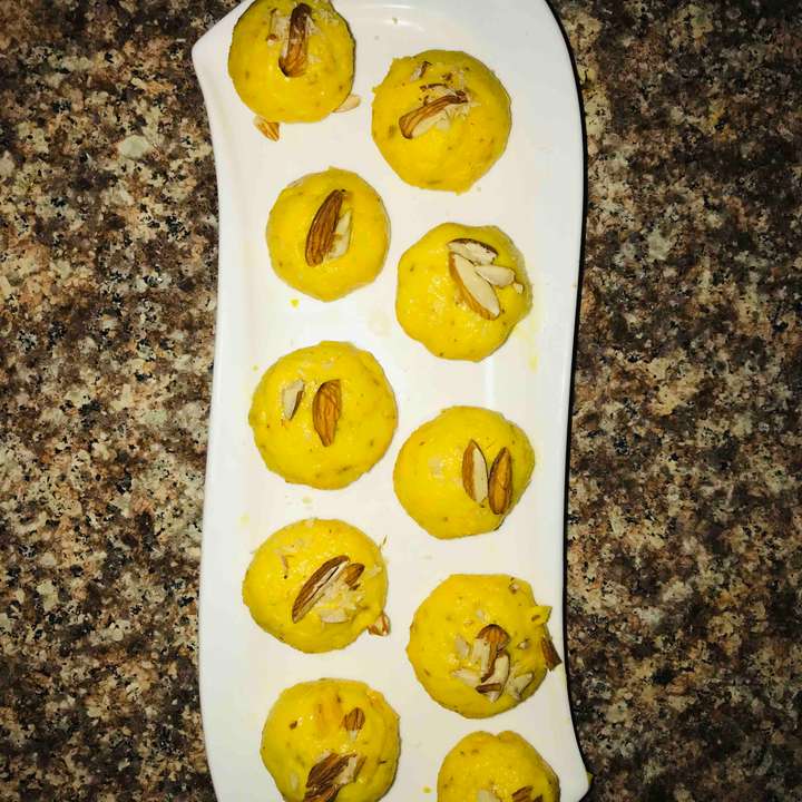 Kesar badam vanilla ladoo 