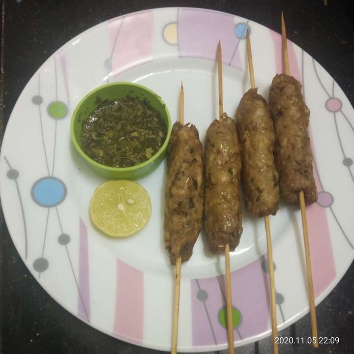 Chicken seekh kebabs