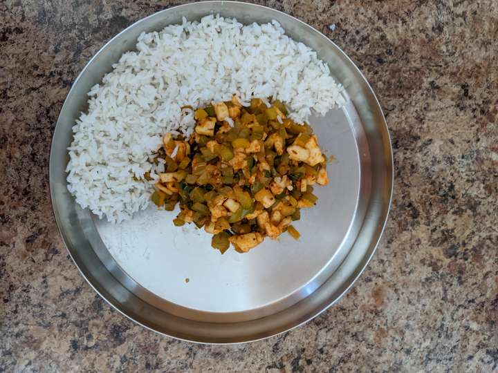 Capsicum  Paneer Fry