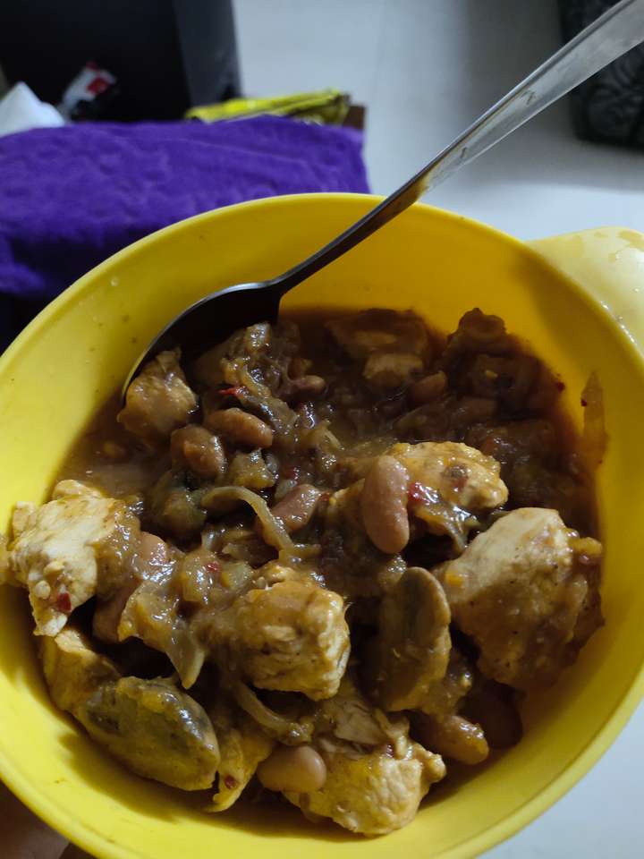 Chicken pumpkin soup