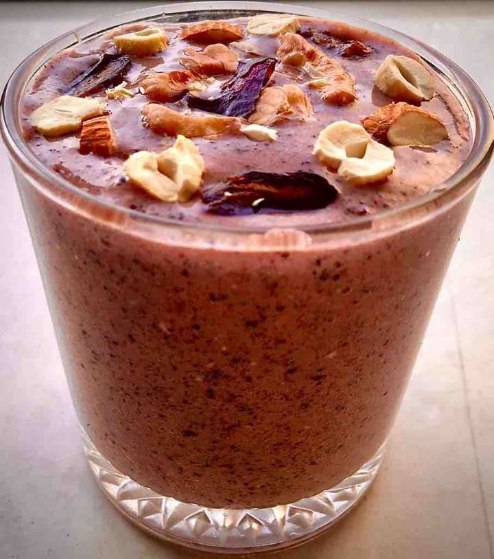 Choco-strawberry smoothie 