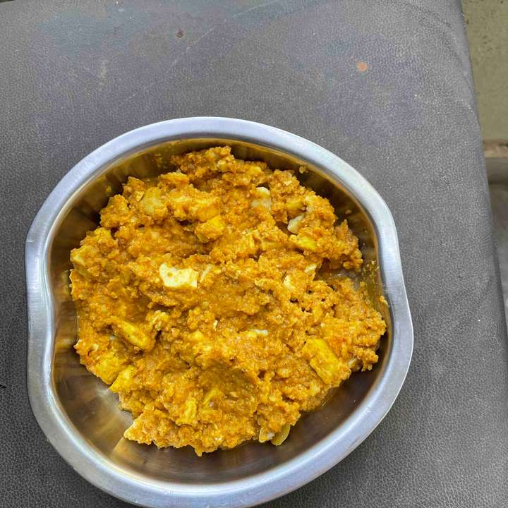keto - paneer egg biriyani with gobi rice