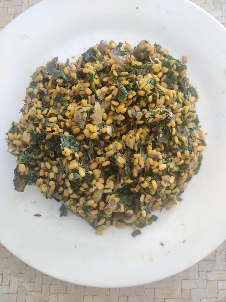 Moong daal sabji with methi