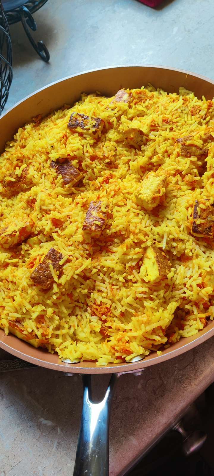 Carrot and Paneer Rice