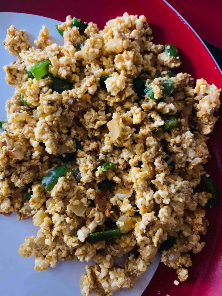 Egg and paneer bhurgi