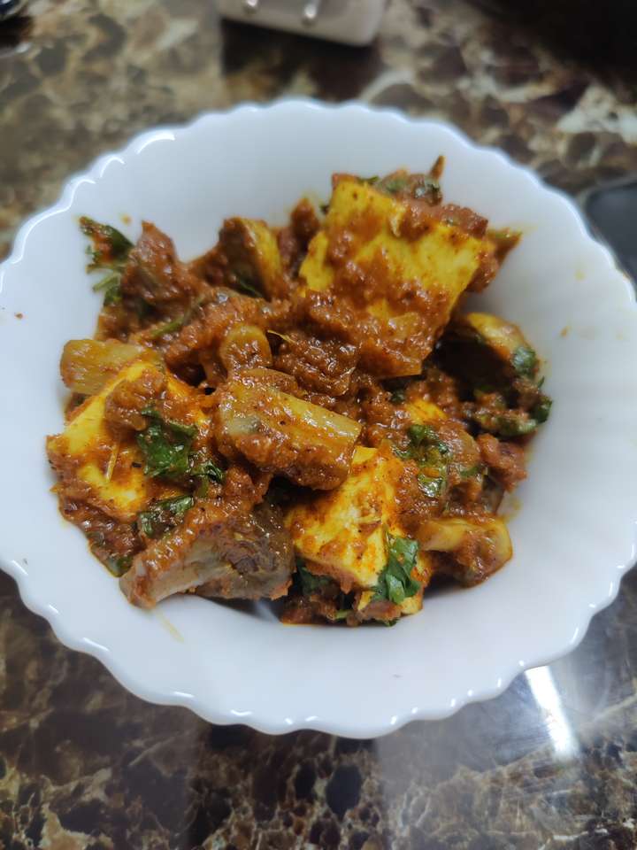 Paneer mushroom chatpati